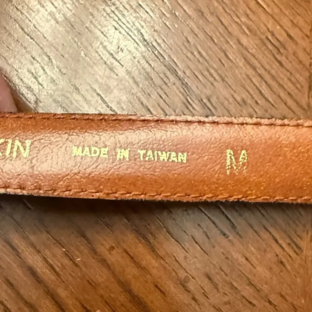 Jana Genuine Snakeskin Black Leather Belt Medium - Picture 4 of 9